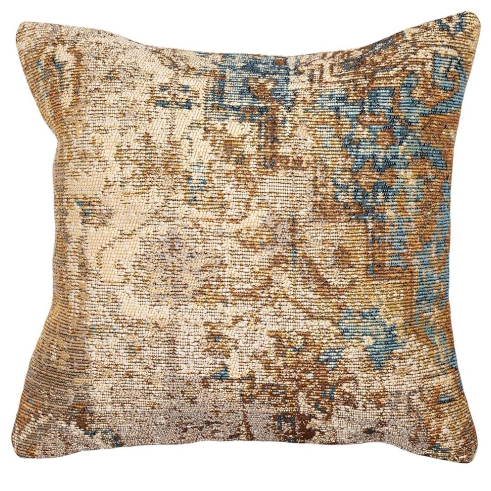 2 - Liora Manne Marina Indoor Outdoor Pillow Cover 18 x 18 in Medallion Blue